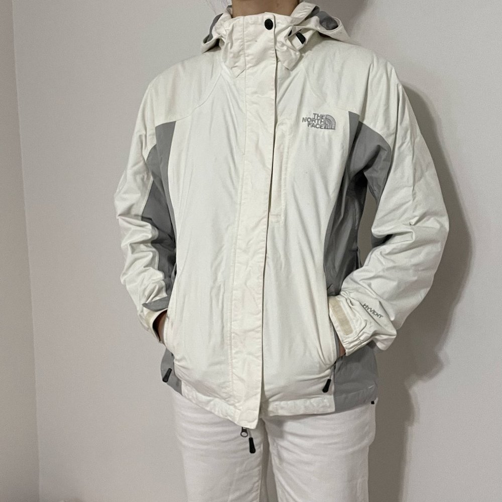 North Face Womens White Rain Jacket